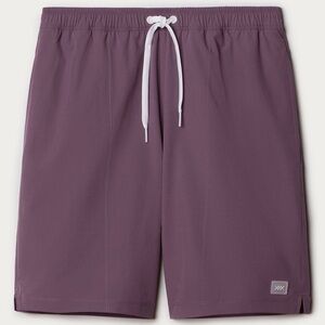 Men's Rhone 7.5” R&R Trunk in Color Shadow Plum with White Drawstring